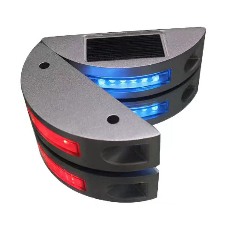 반달 모양 태양 LED 도로 스터드 반사 125*43*30mm 도로 및 트럭