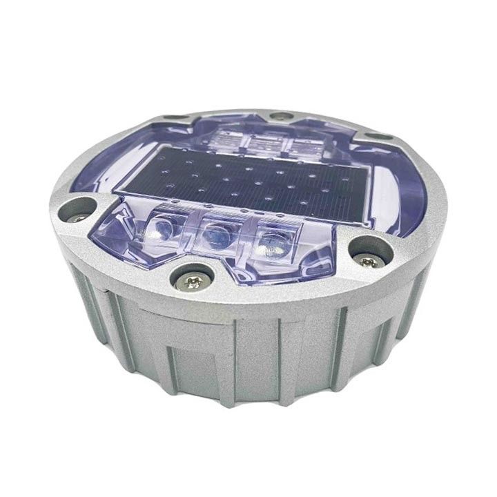 고 밝기 LED 태양 전지 도로 스터드 6 나사지 탑재 태양 전지 LED 고양이 눈