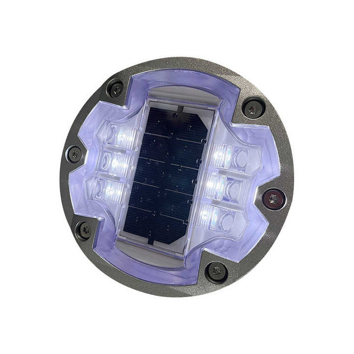 IL300 중량 태양광 LED 도로 스터드 빛 내장 원형 깜박이는 도로 표시기