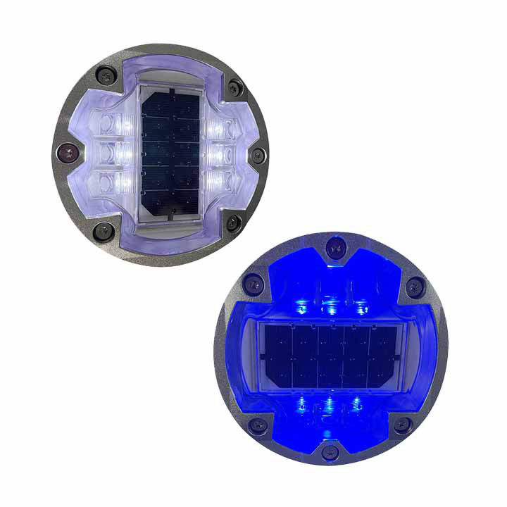 깜빡이는 태양광 LED 도로 표시등 IP68 제브라 크로싱 LED 도로 표면등